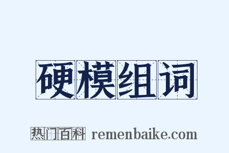 硬模组词是什么意思的图片